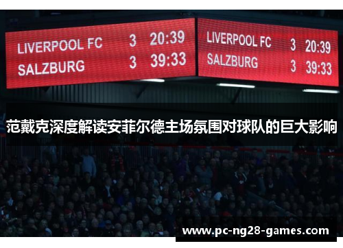 范戴克深度解读安菲尔德主场氛围对球队的巨大影响